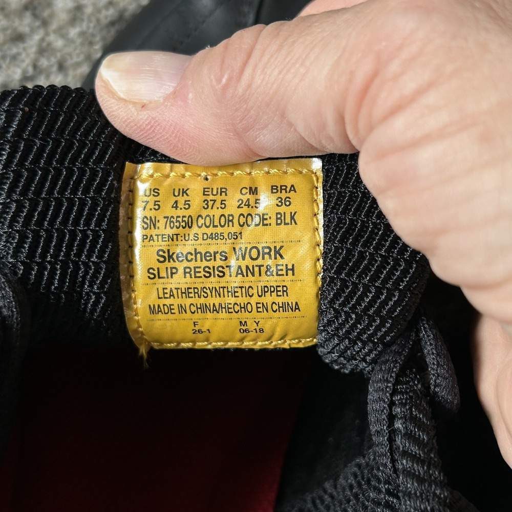 Skechers Sure Track Trickel Slip Resistant Work Shoes Women's Size 7.5 (76550) - Picture 10 of 11
